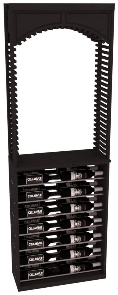 InstaCellar - 26" Cellar Arch / Horizontal Display Combo - Gunmetal Rods