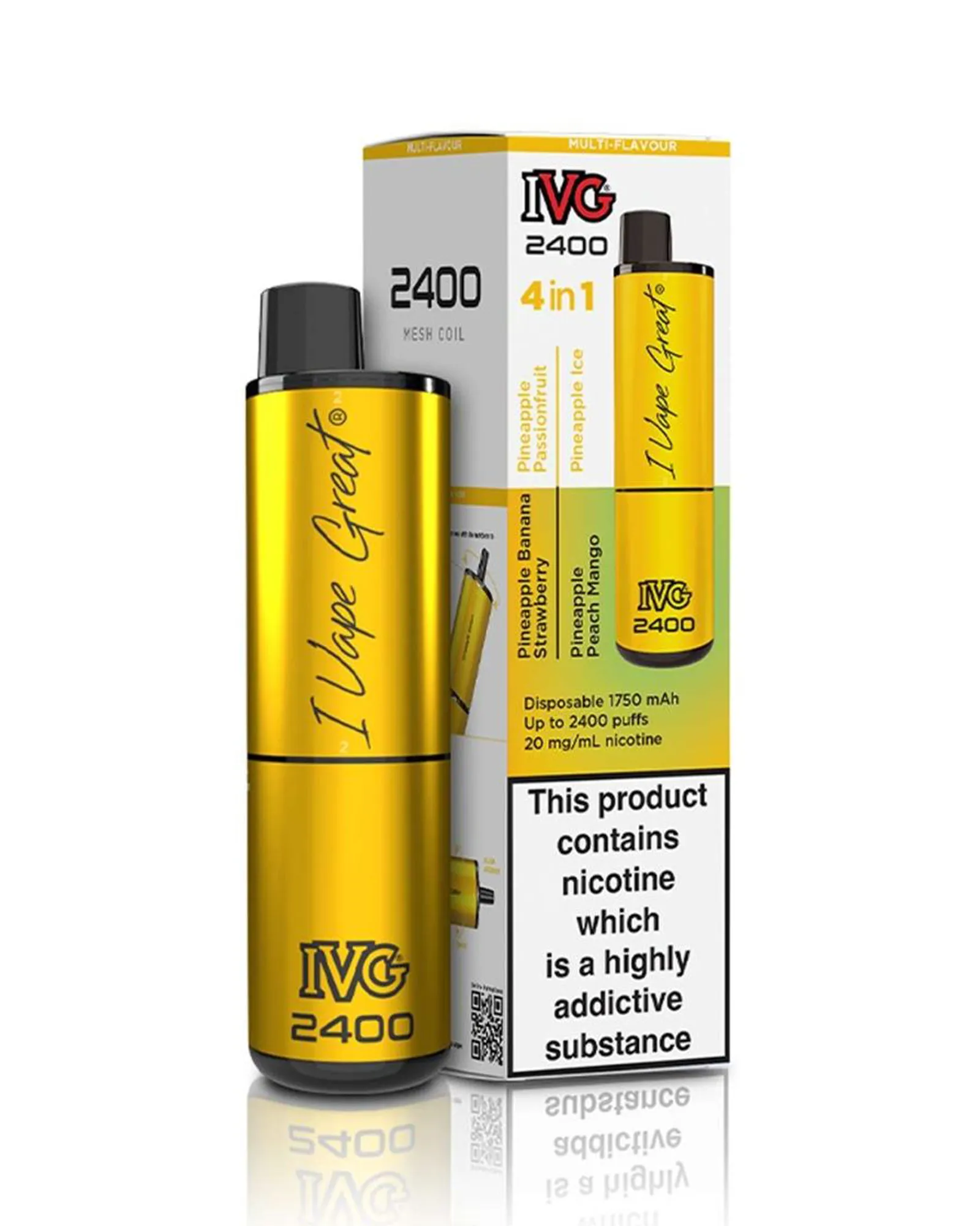 IVG 2400 4-in-1 Disposable - Pineapple Edition