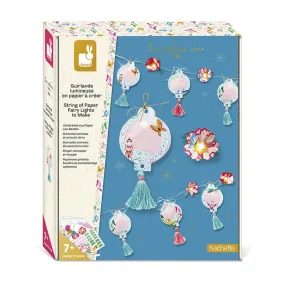 Janod String Of Paper Fairy Lights To Make - Multicolour