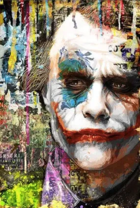 Joker Graffiti Art - Superhero Villain Diamond Painting, Full Round/Square 5D Diamonds