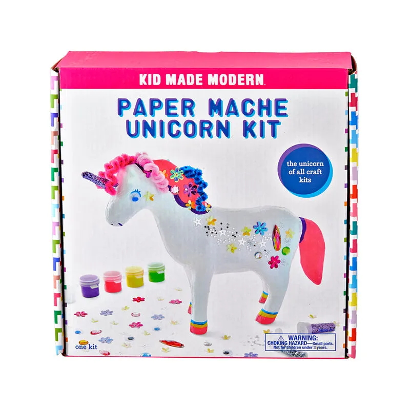 Kid Made Modern Paper Mache Unicorn Kit - Multicolour