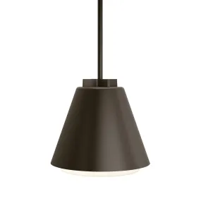 LED Outdoor Pendant from the Bowman Collection in Bronze Finish by Visual Comfort Modern