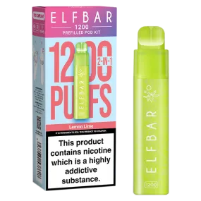 Lemon Lime Elfbar 1200 Pod Kit