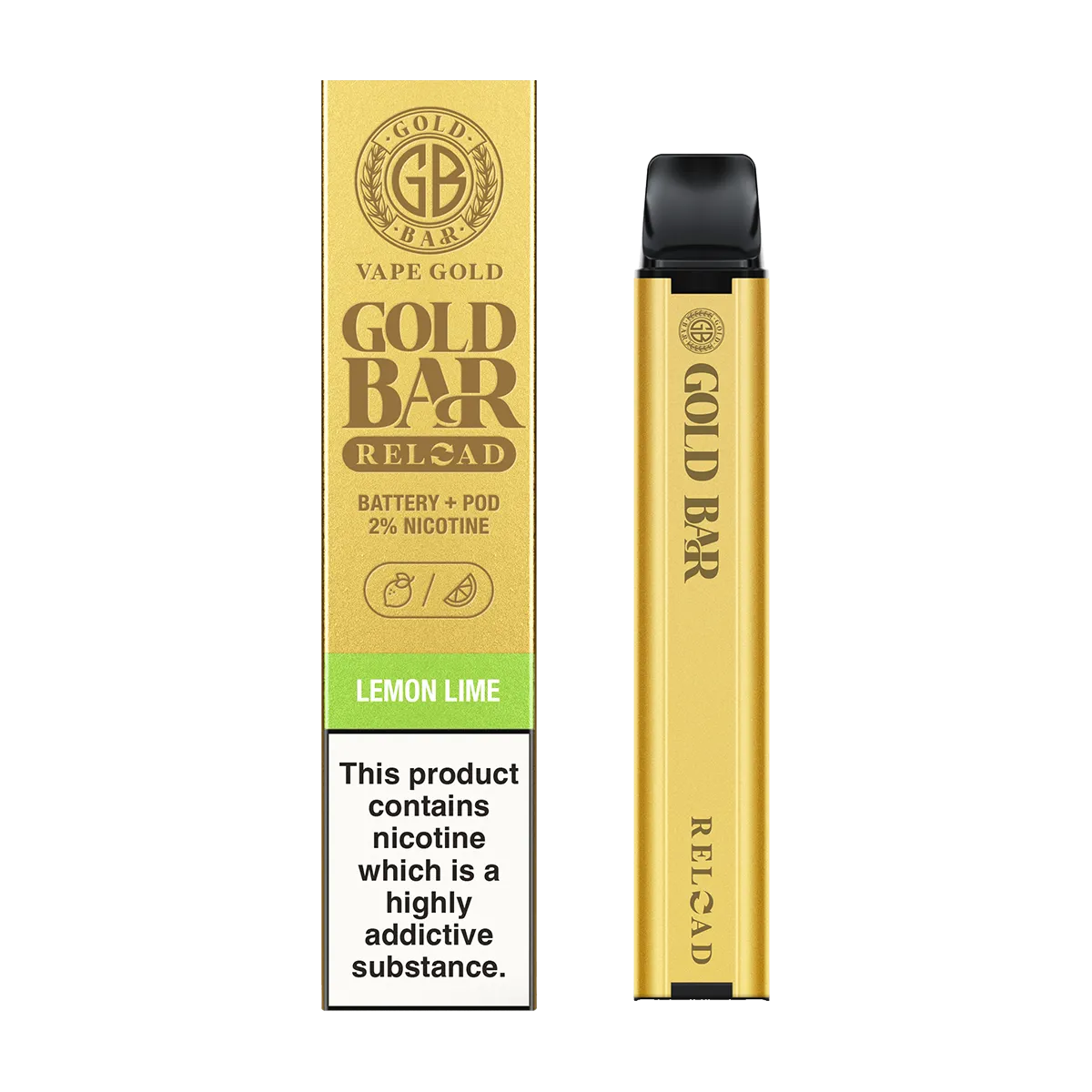 Lemon Lime Gold Bar Reload Prefilled Pod Kit