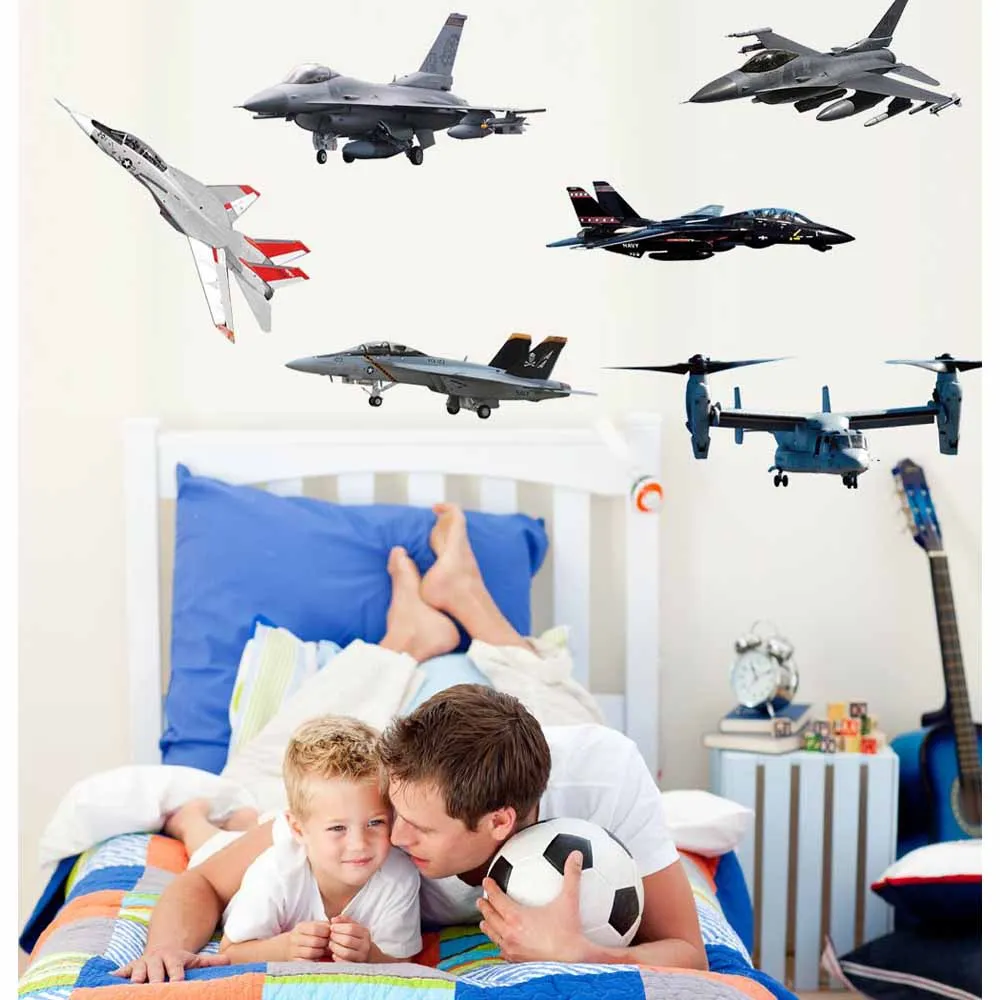 Military Aircraft Master-Pack Wall Decals
