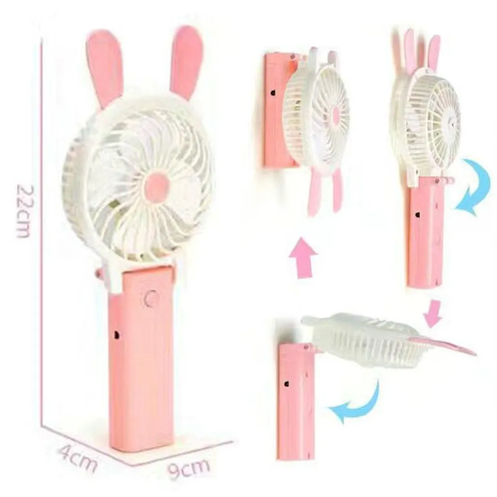Mini Rabbit Folding USB Charging Fan