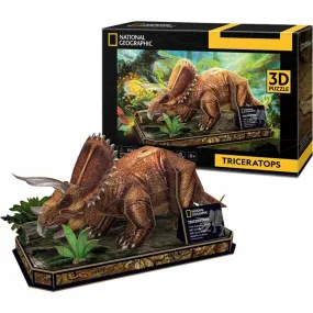 National Geographic Puzzle 3D Triceratops Model Kit