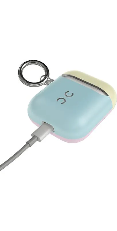 Neon Blue, Pink & Yellow | Colorblock AirPods Case