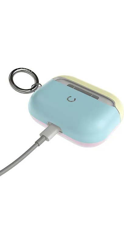 Neon Blue, Pink & Yellow | Colorblock AirPods Case