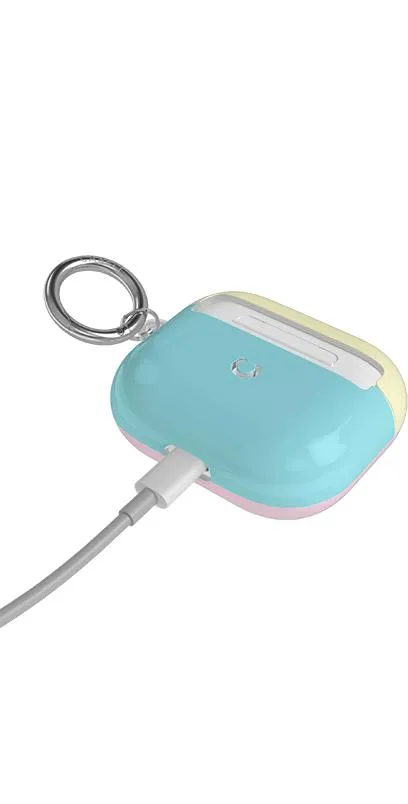 Neon Blue, Pink & Yellow | Colorblock AirPods Case