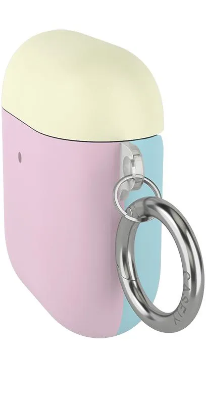 Neon Blue, Pink & Yellow | Colorblock AirPods Case