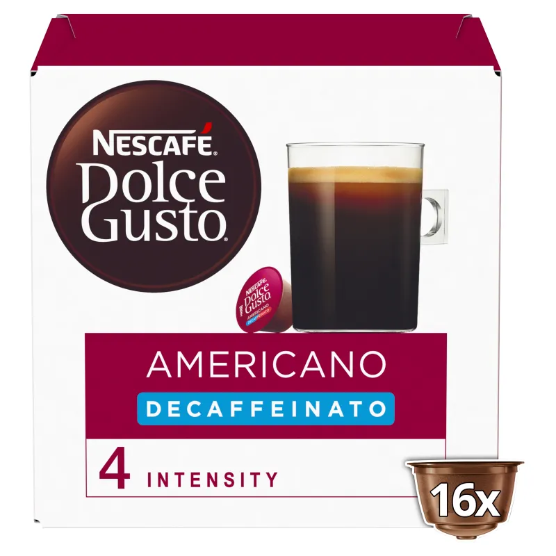 NESCAFÉ Dolce Gusto Americano Decaf coffee pods 16 Pack - Case of 3