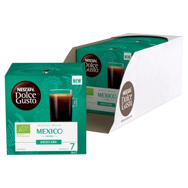 NESCAFÉ Dolce Gusto Americano Mexico Chiapas coffee pods 12 Pack - Case of 3