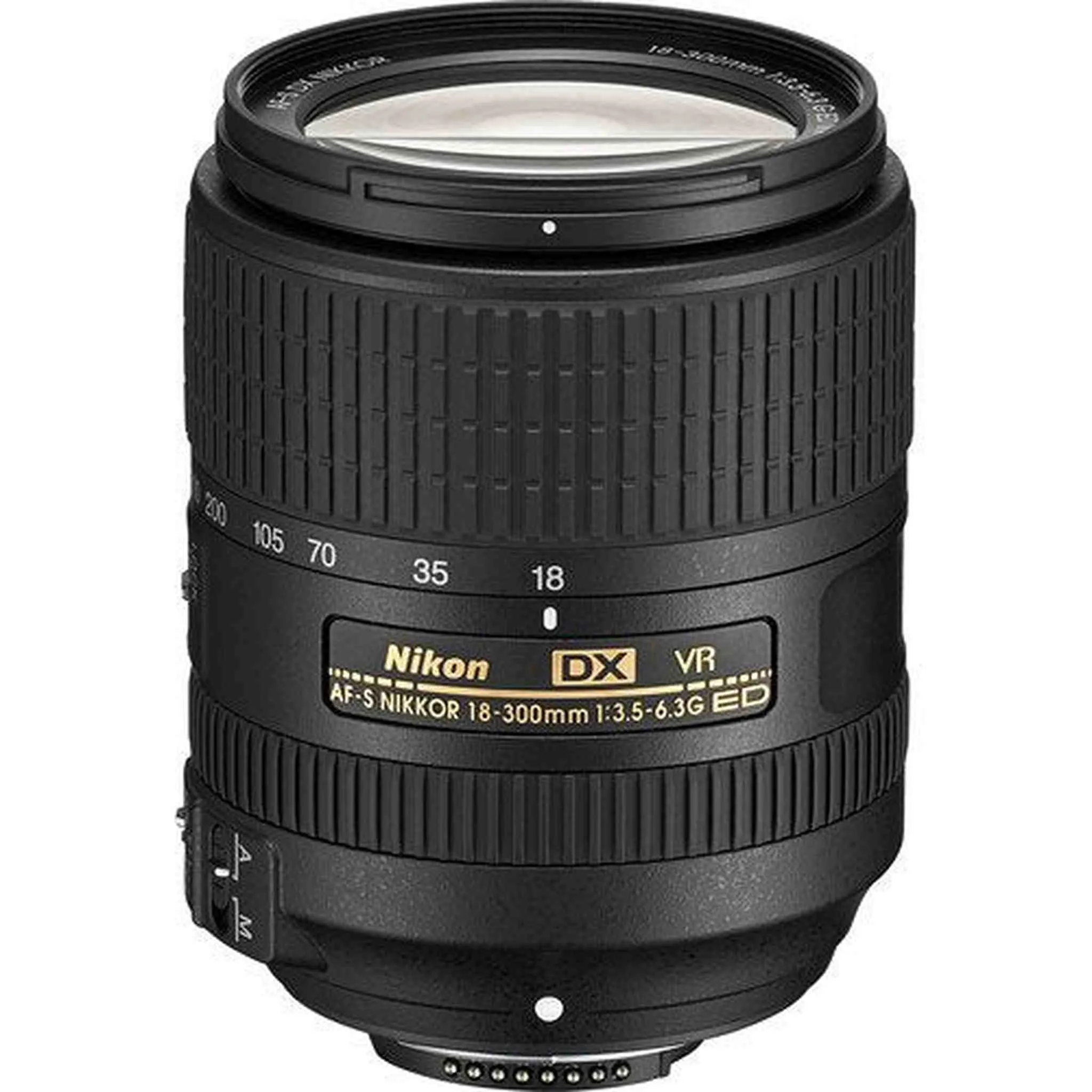 NIKON 18-300MM F/3.5-6.3G ED AF-S DX VR Lens with Sandisk 64 GB Memory Card, Deluxe Backpack for Camera   Video Bundle
