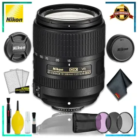 Nikon AF-S DX VR Nikkor 18-300MM Lens (Intl Model)   3pcs UV Lens Filter Kit   Cleaning Kit