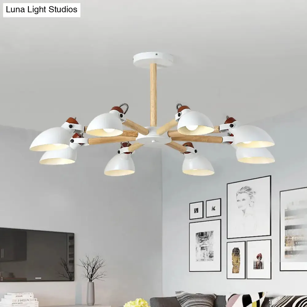 Nordic Half-Bottle Pendant Chandelier with Metal Shade - Stylish Lighting for Living Room