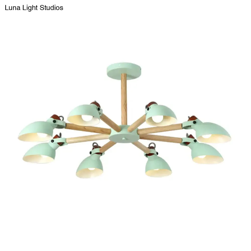 Nordic Half-Bottle Pendant Chandelier with Metal Shade - Stylish Lighting for Living Room