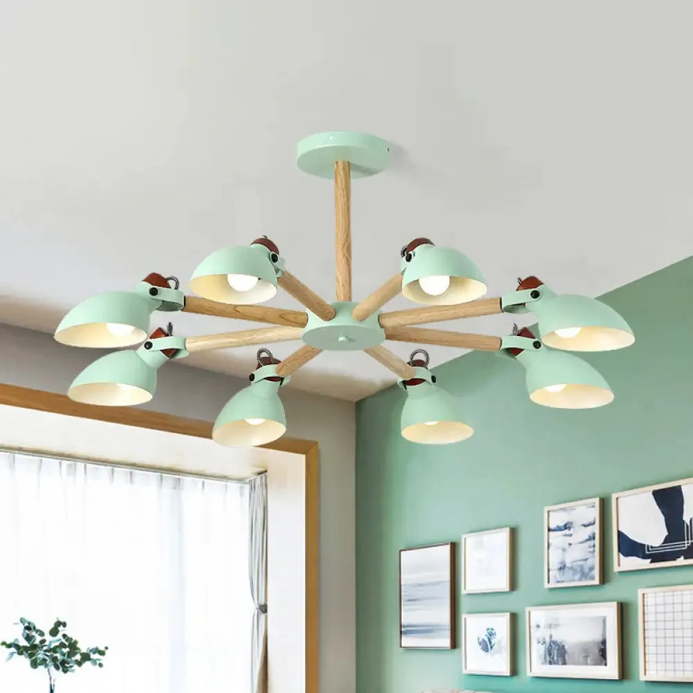 Nordic Half-Bottle Pendant Chandelier with Metal Shade - Stylish Lighting for Living Room