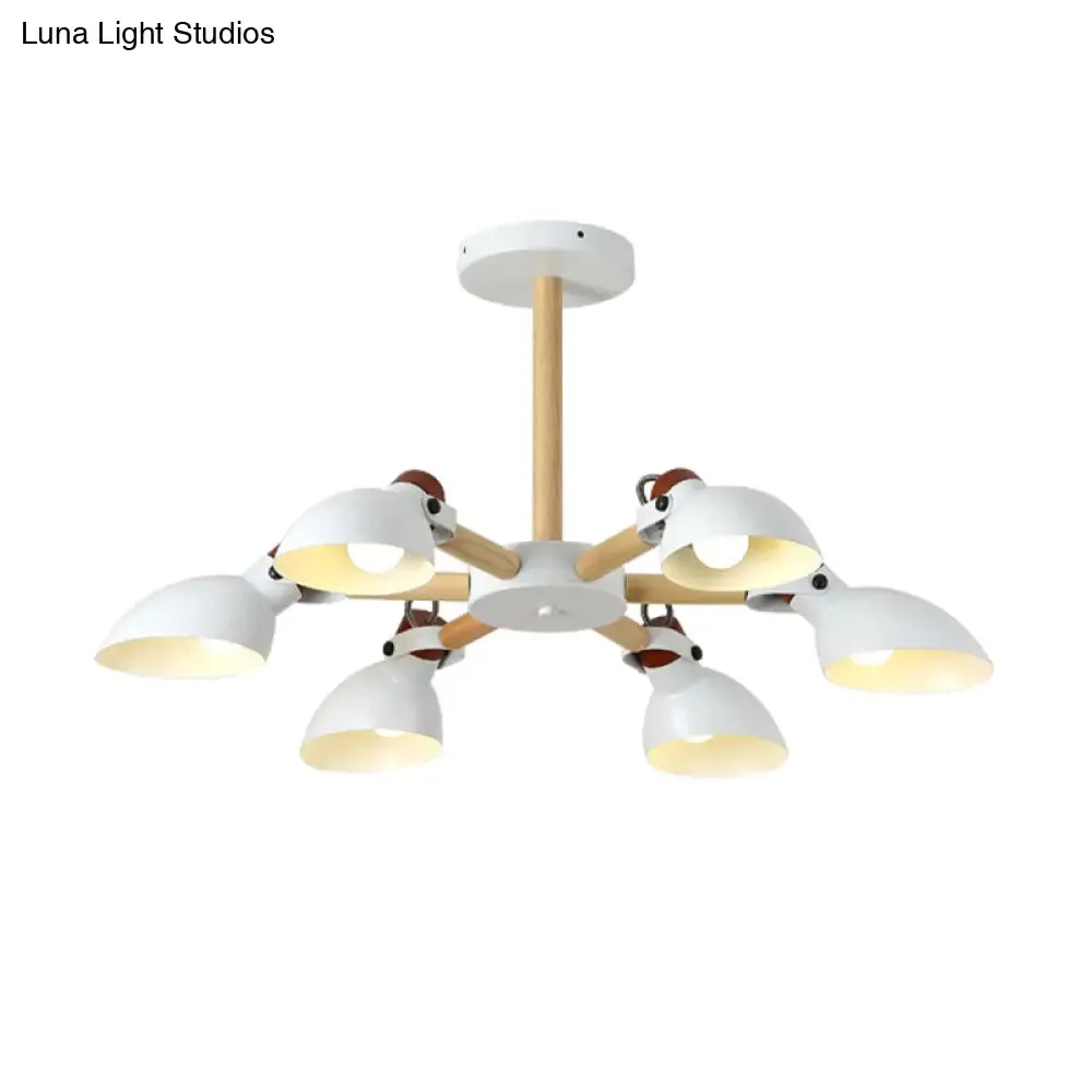 Nordic Half-Bottle Pendant Chandelier with Metal Shade - Stylish Lighting for Living Room