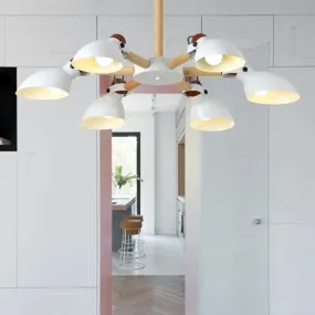 Nordic Half-Bottle Pendant Chandelier with Metal Shade - Stylish Lighting for Living Room