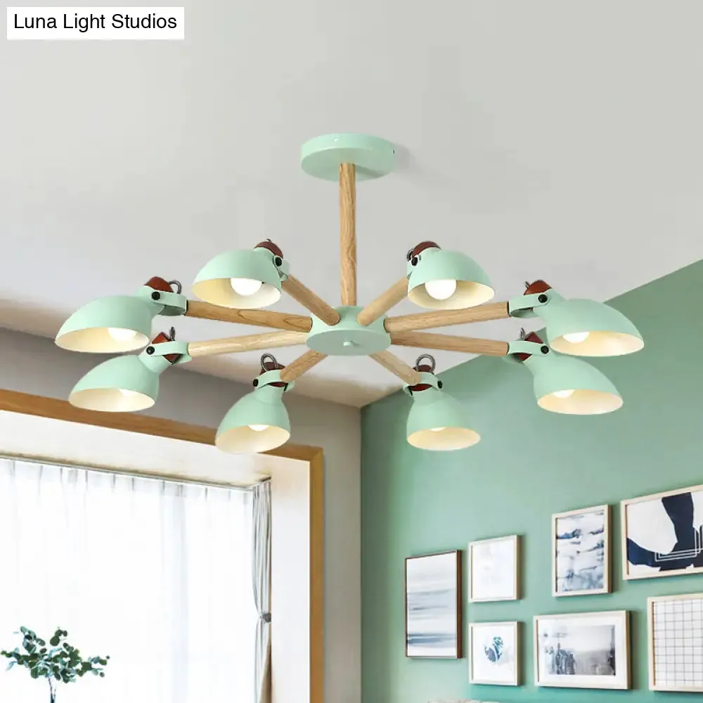 Nordic Half-Bottle Pendant Chandelier with Metal Shade - Stylish Lighting for Living Room