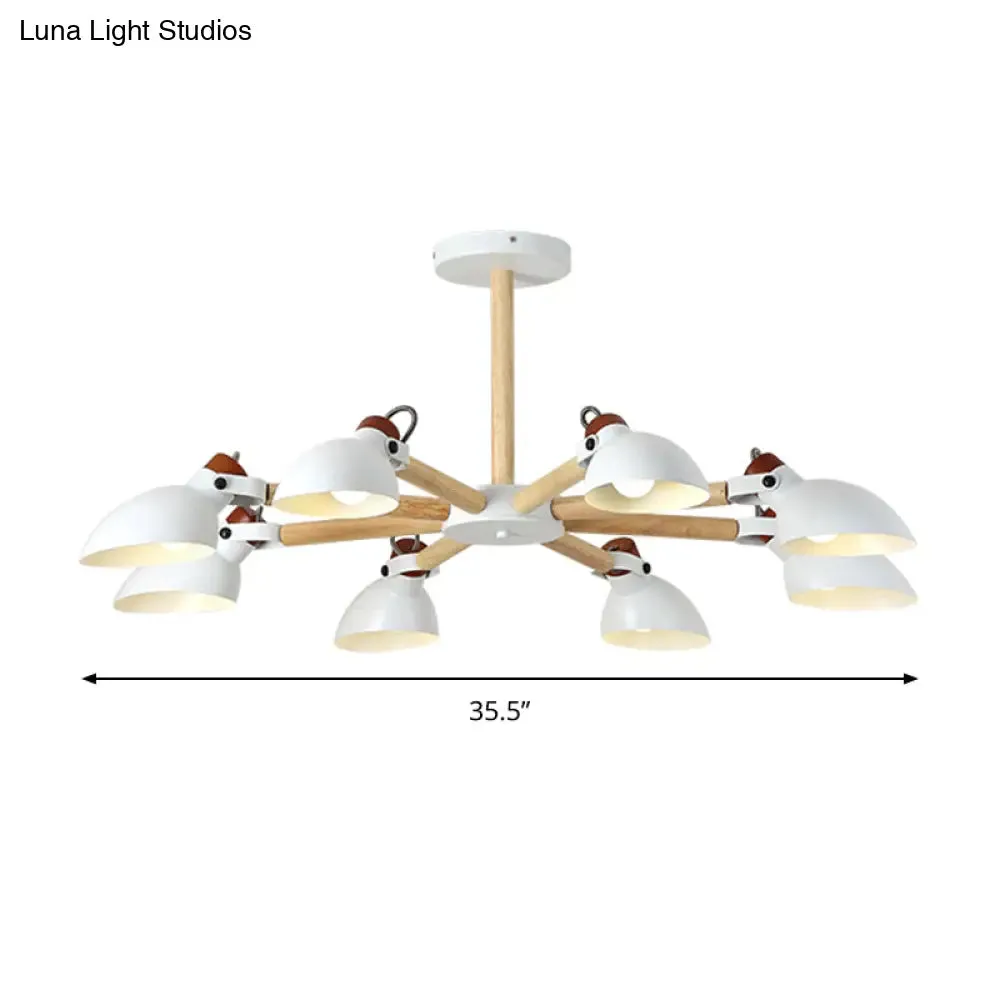 Nordic Half-Bottle Pendant Chandelier with Metal Shade - Stylish Lighting for Living Room