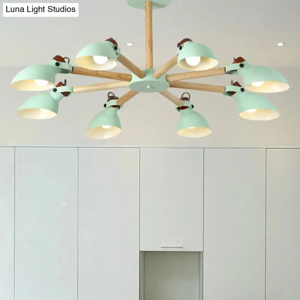 Nordic Half-Bottle Pendant Chandelier with Metal Shade - Stylish Lighting for Living Room