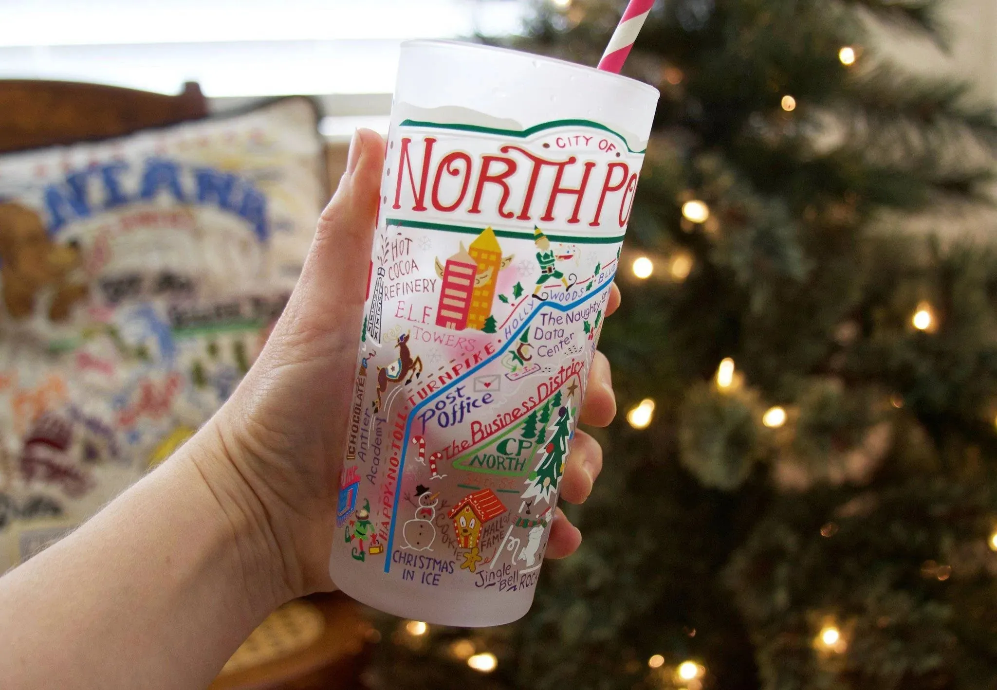 NORTH POLE CITY GLASS BY CATSTUDIO