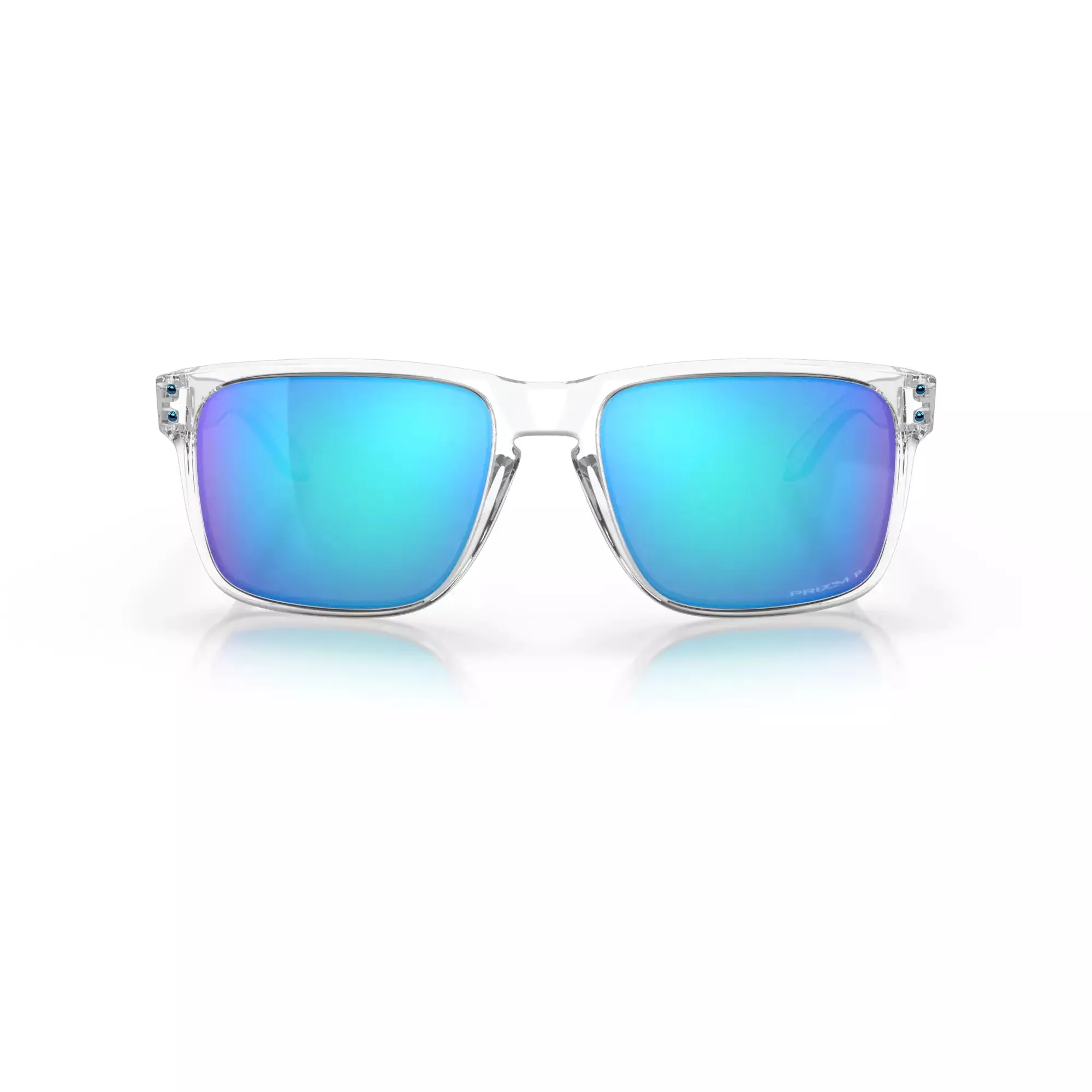 Oakley Holbrook XL Polished Clear W/ Prizm Sapphire Iridium Polar
