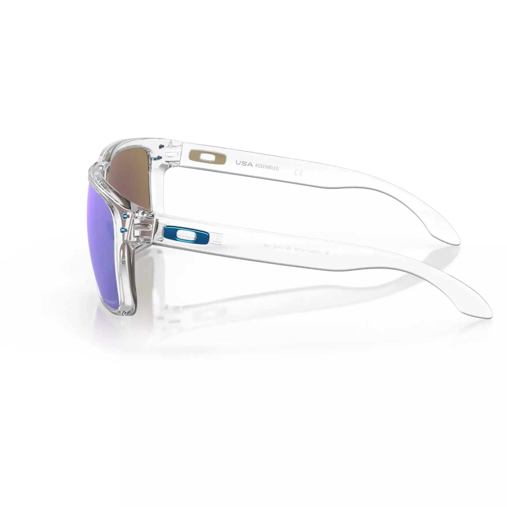 Oakley Holbrook XL Polished Clear W/ Prizm Sapphire Iridium Polar