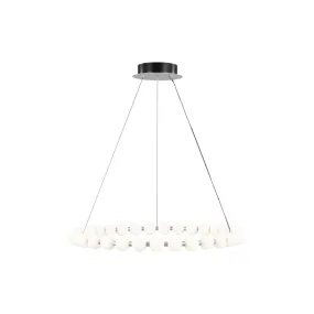 Orbet 36 in. LED Chandelier Chrome Finish