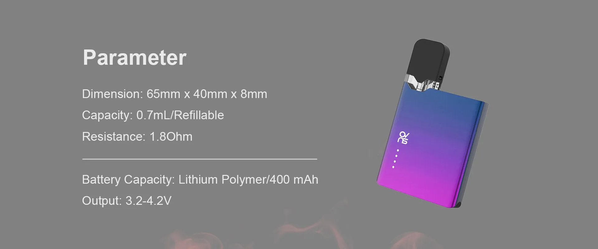 OVNS JC01 - Refillable Pod System for Oils and Nic Salts