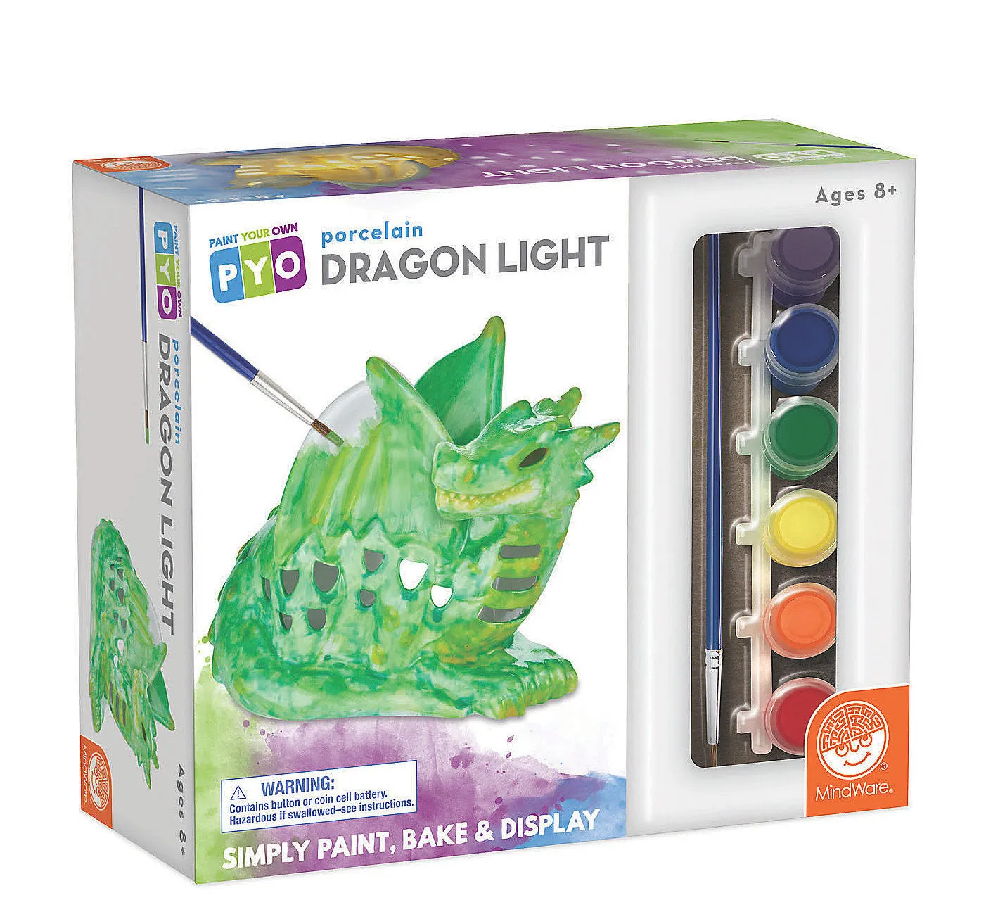 Paint Your Own Porcelain Dragon Light