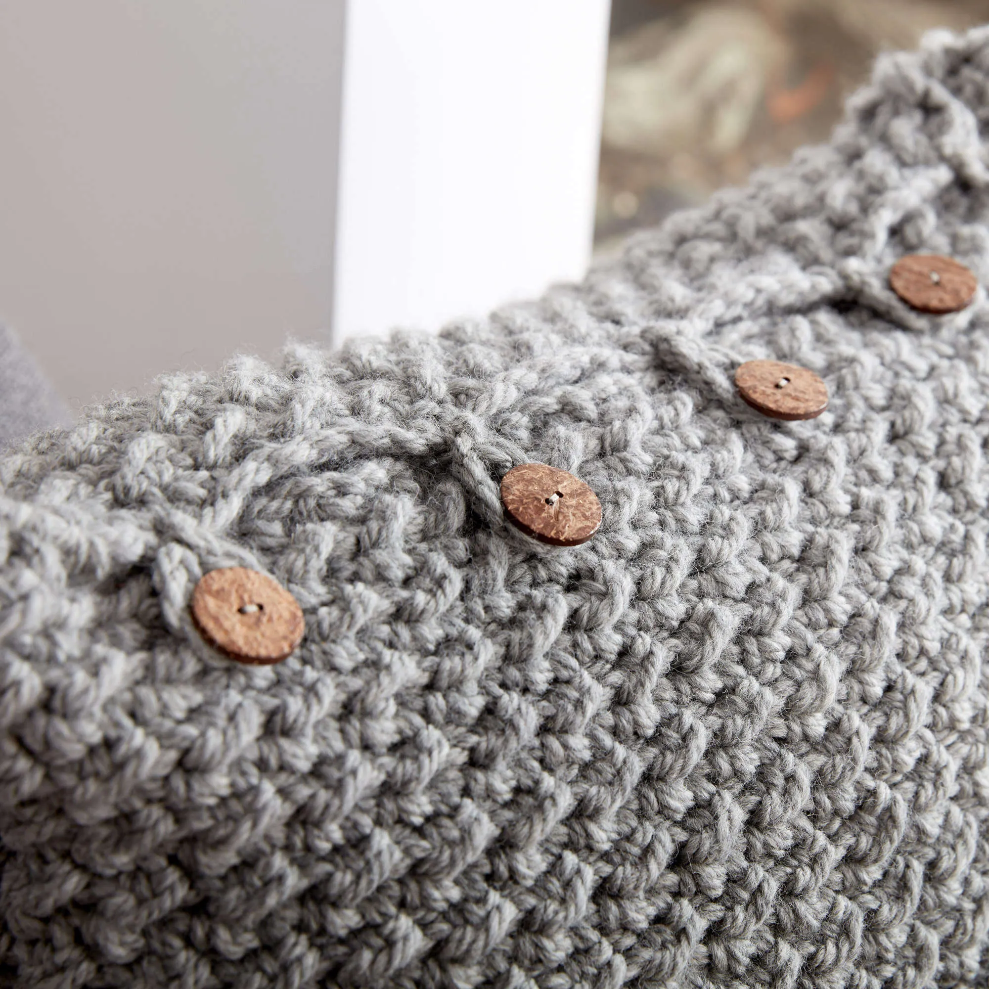 Patons Crochet Crunch Stitch Pillow