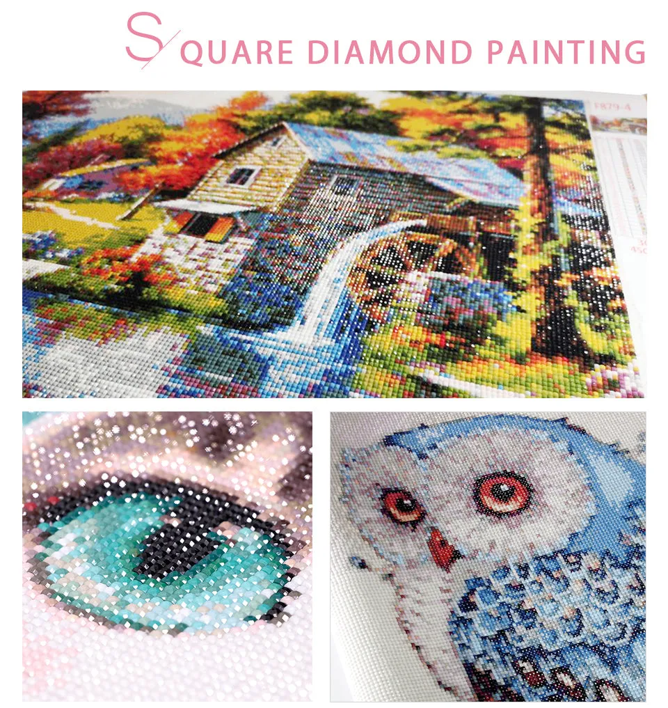 Photo Custom Full Round/Square Diamond Painting Cross Stitch Wall Decor DIY Diamond Mosaic