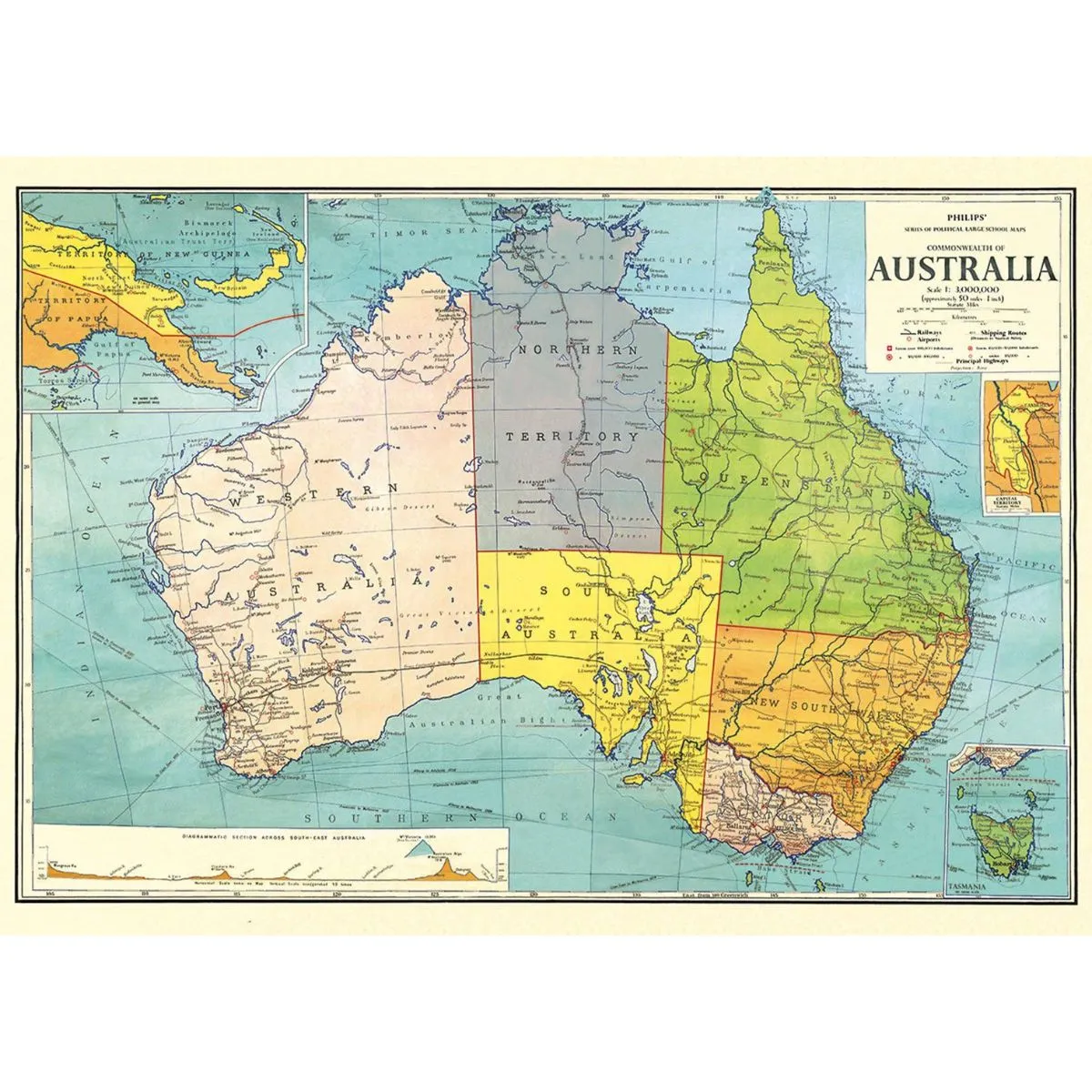 Playroom Poster – Australia Map