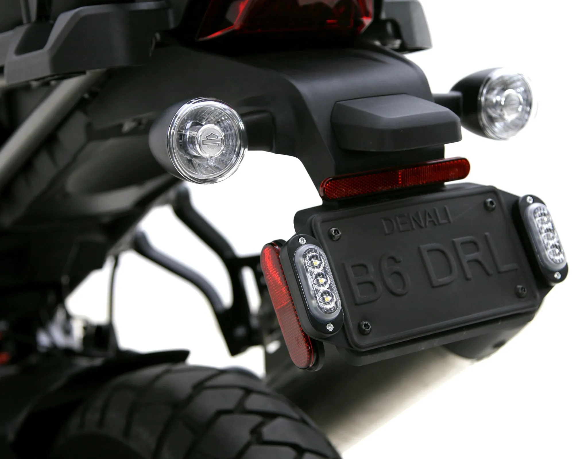 Plug-&-Play Rear T3 Turn Signal License Plate Kit for Harley-Davidson Pan America 1250