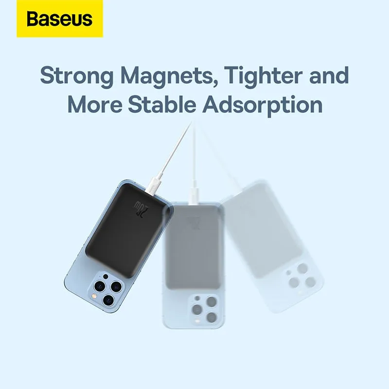 Power Bank Baseus Magsafe 6000mAh 20W Wireless Phone Charger External Battery Fast Charging For iPhone 14 13 12 Series Powerbank