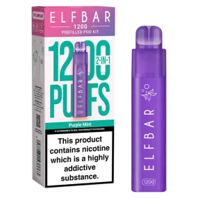 Purple Mint Elfbar 1200 Pod Kit
