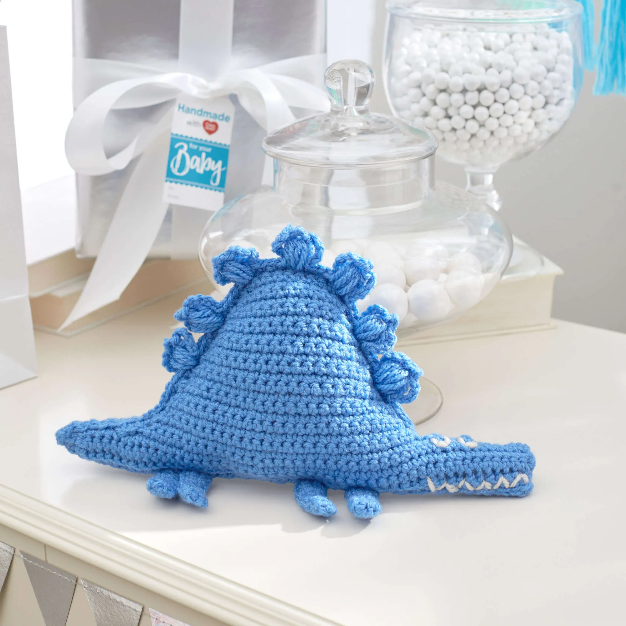 Red Heart Crochet Baby Dinosaur Toy