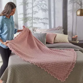 Red Heart Crochet Corner-to-Corner Guest Throw