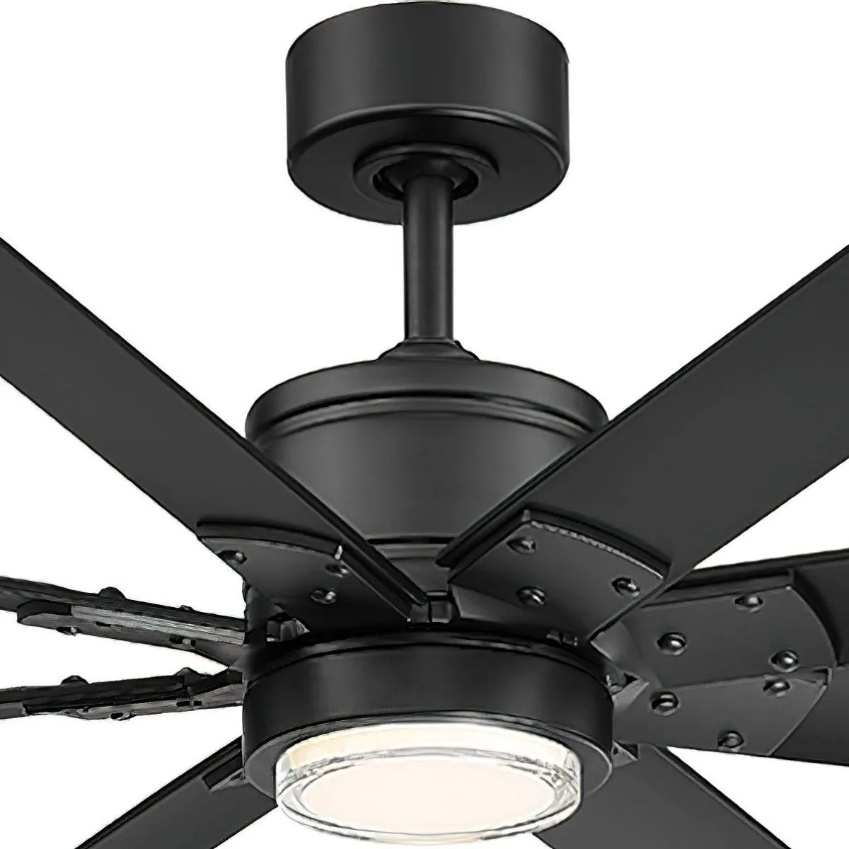 Renegade 66 Inch Black LED Smart Windmill Ceiling Fan