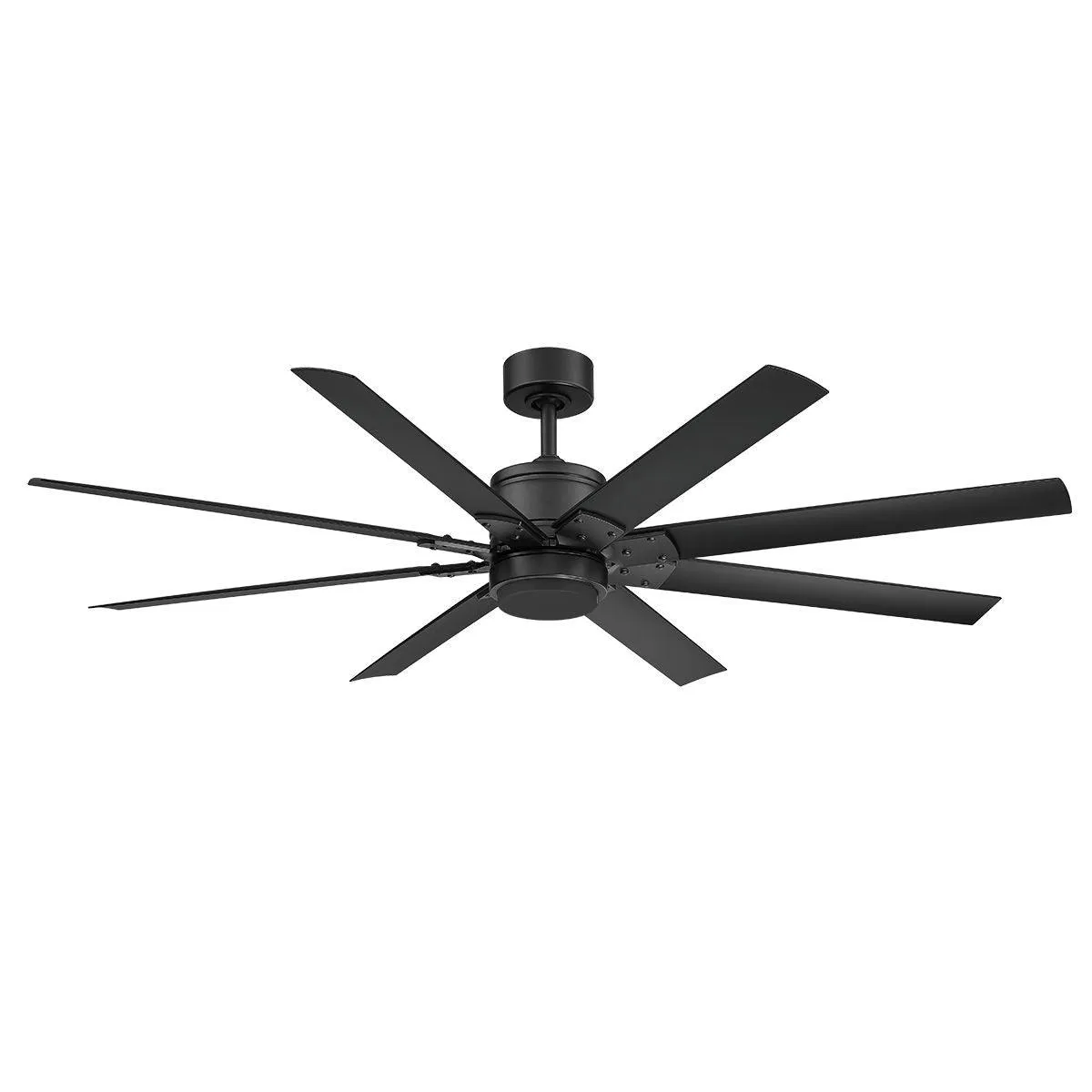 Renegade 66 Inch Black LED Smart Windmill Ceiling Fan