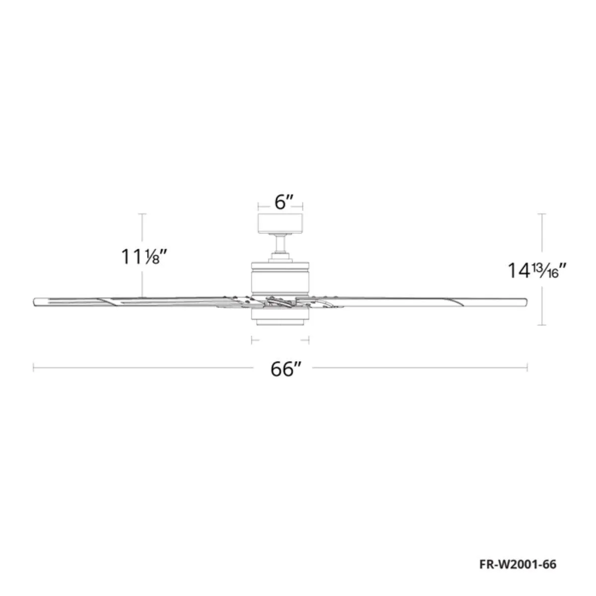 Renegade 66 Inch Black LED Smart Windmill Ceiling Fan