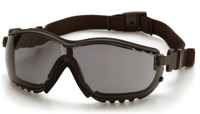 Safety Goggle - Glasses W/Foam Gasket - Pyramex Brand Model # V2G