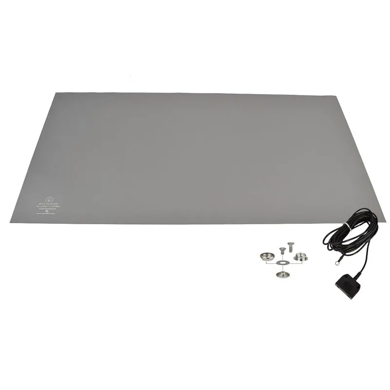 SCS 770090 R3 Series 2-Layer Rubber Mat, Gray, 24"x48"