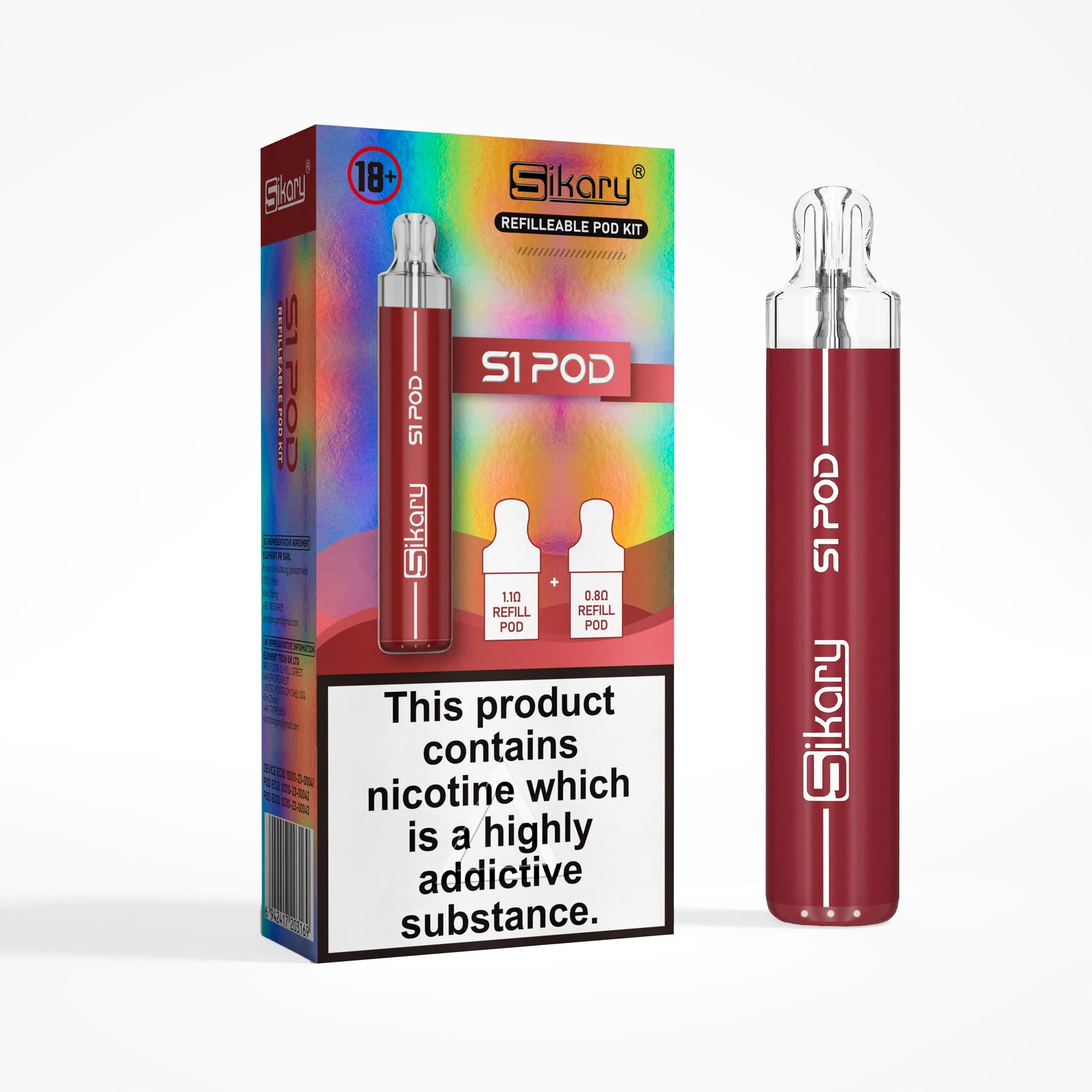 Sikary S1 16W Pod System Kit 650mAh