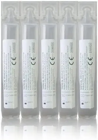 Sterile Saline Solution Eye Wound Eyewash Pods 25 x 20ml Boxed