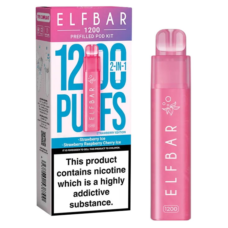 Strawberry Edition Elfbar 1200 Pod Kit