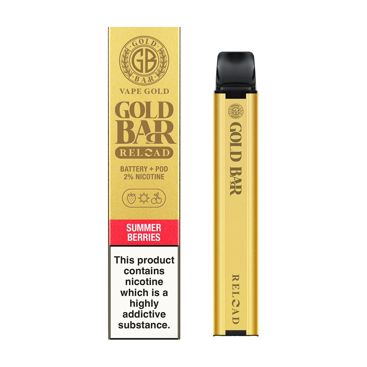 Summer Berries Gold Bar Reload Prefilled Pod Kit